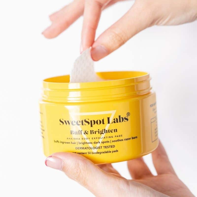 Sweet Spot Labs Buff & Brighten Pads packaging