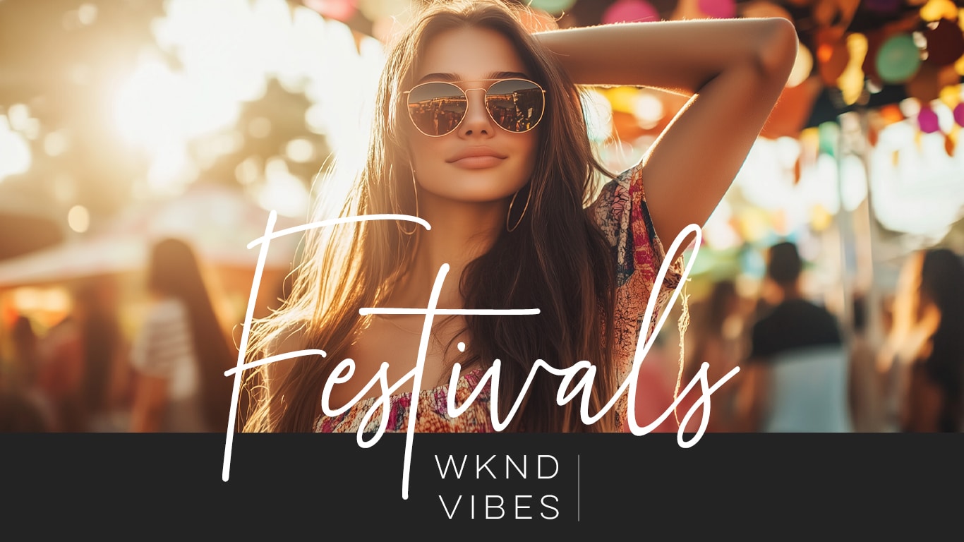 young woman with great skin at a music festival